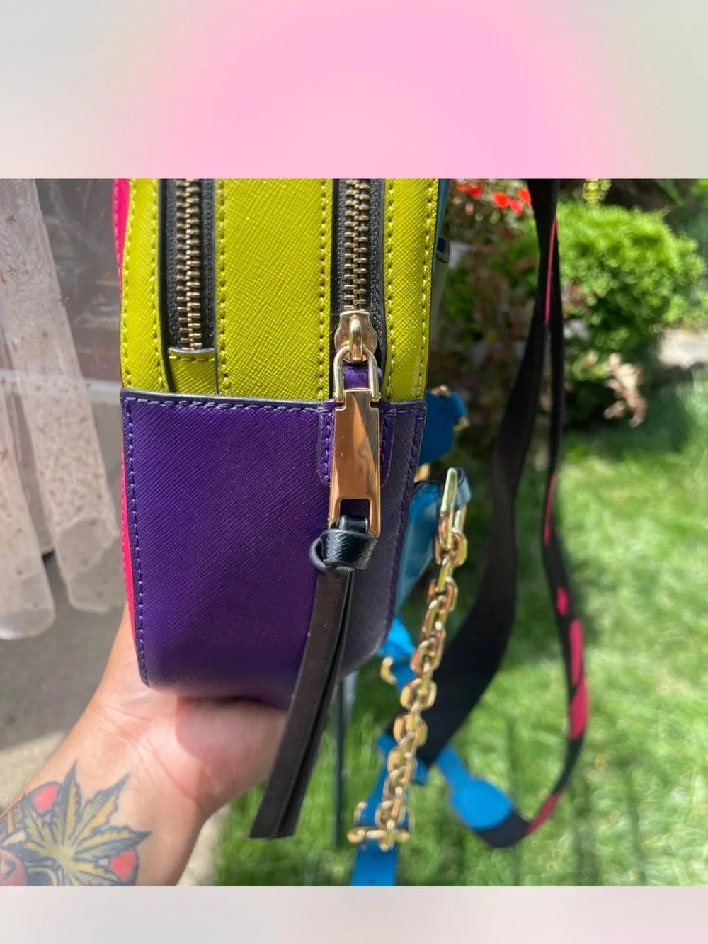 Marc Jacobs Snapshot Backpack Bright Pink Multicolor